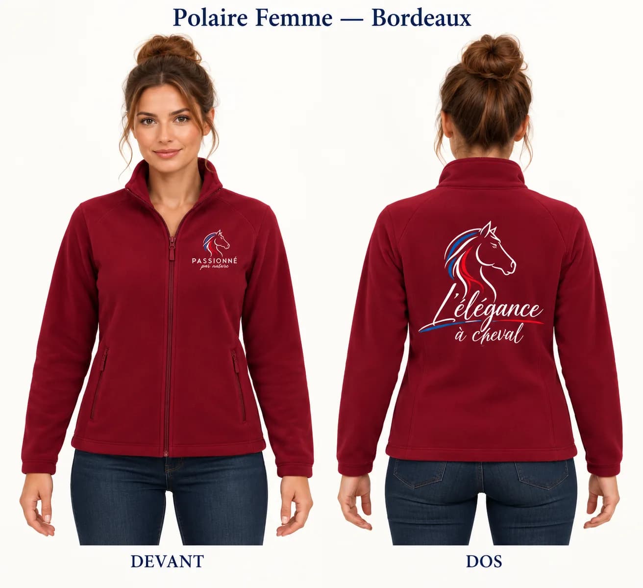 Polaire Femme Équitation — Bordeaux