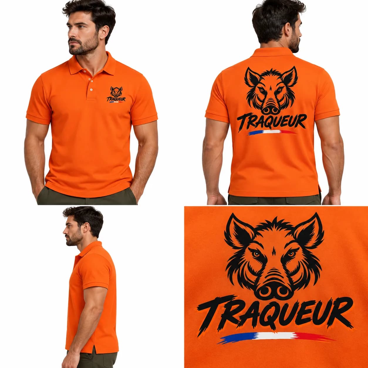 Polo Traqueur — Orange