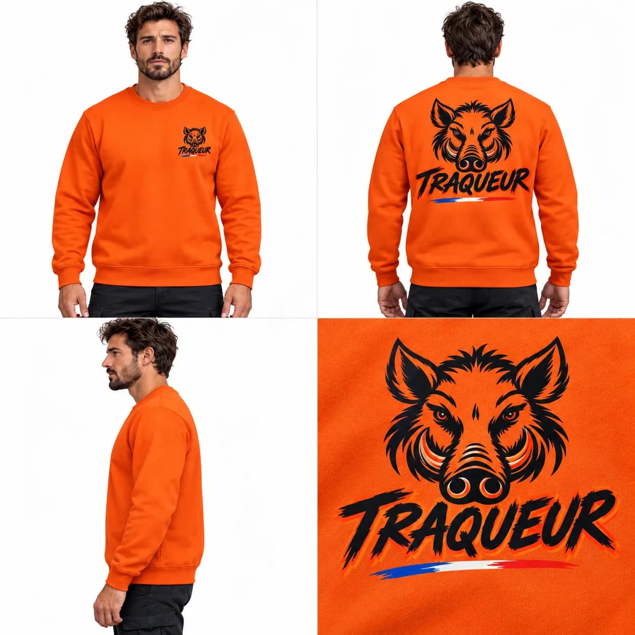 Sweat Traqueur — Orange